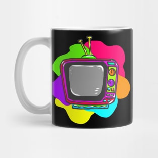 Neon Hippy 80s 90s Costume Retro Vintage Mug